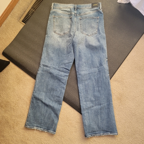 Express Wide Leg High Rise Jeans - Picture 4 of 5